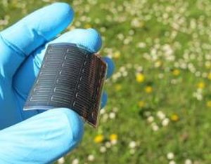 Flexible Solarzellen: Neuer Effizienzrekord (Foto: EMPA)