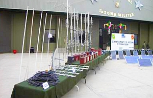Beschlagnahmte Antennen: Drogenbanden in Mexiko Netzbetreiber (Foto: Sedena)