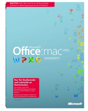 Attraktives Angebot für Studenten: Office für Mac University 2011