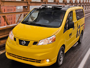 Nissan baut neues Elektro-Taxi für New York - Modell "NV200" bietet antibakterielle Sitzbezüge