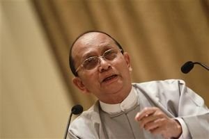 Thein Sein: Journalistenfragen ab sofort erlaubt (Foto: Y. Htun, AP)