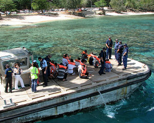 Rettungsboot: die Insel ist bei Flüchtlingen beliebt (Foto: flickr/DAC Images)