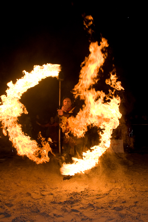 Feurige Tage im Kurpark und Silvester am Strand