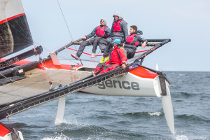 TBV Lemgo zu Gast an Bord – Frischer Wind für Bundesligahandballer beim Highspeedsegeln