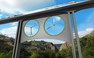 Windturbinen unter Brücken sind sinnvoll – Ansatz für dicht verbaute oder schützenswerte Gebiete attraktiv