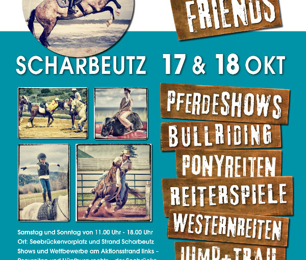 ‚Dünenmeile Pferde & Friends‘ am 17. und 18. Oktober 2015 – Familien-Event mit Pferde-Strand-Feeling